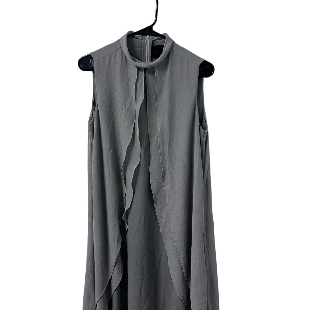 August 1 Eight women's Elegant Gray Sleeveless Dress size medium